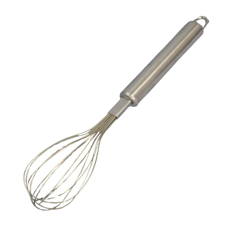 Batedor de Inox Fuet Tipo Pera P/ Ovos 28x7cm Solrac (01 unidade)
