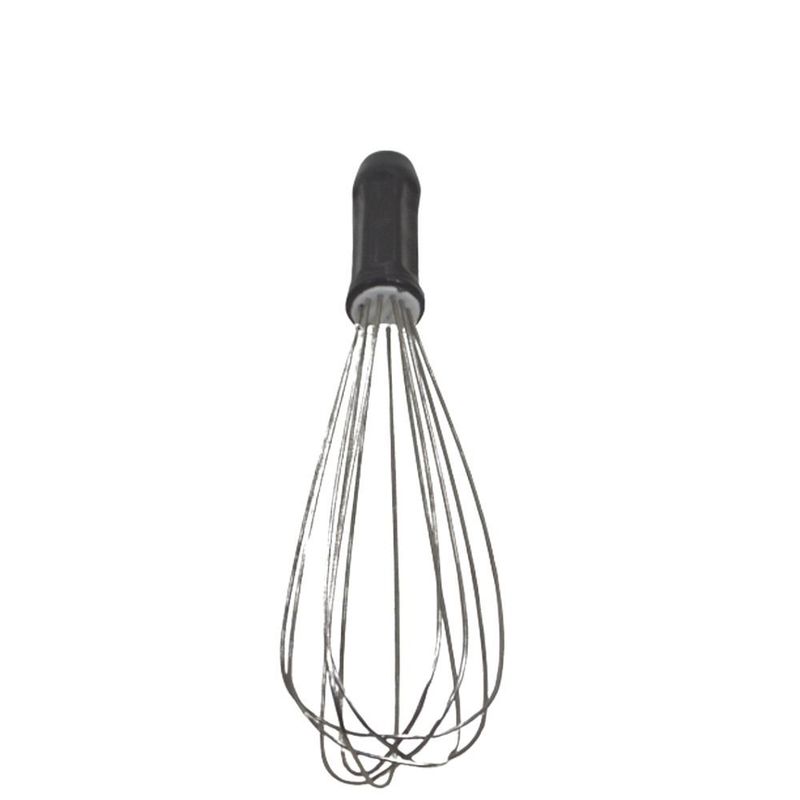 Batedor de Ovos (Fuet) de Aço Inox Preto 25x7cm Solrac (01 unidades)