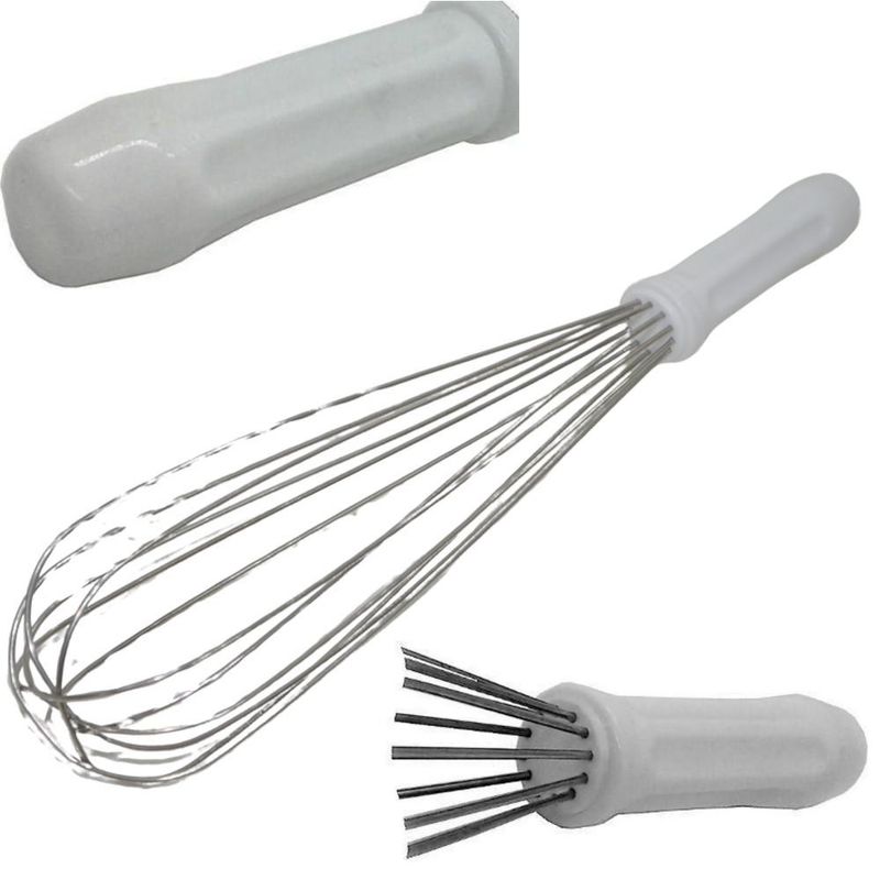 Batedor de Ovos (Fuet) de Aço Inox 35x7cm Solrac (01 unidade)