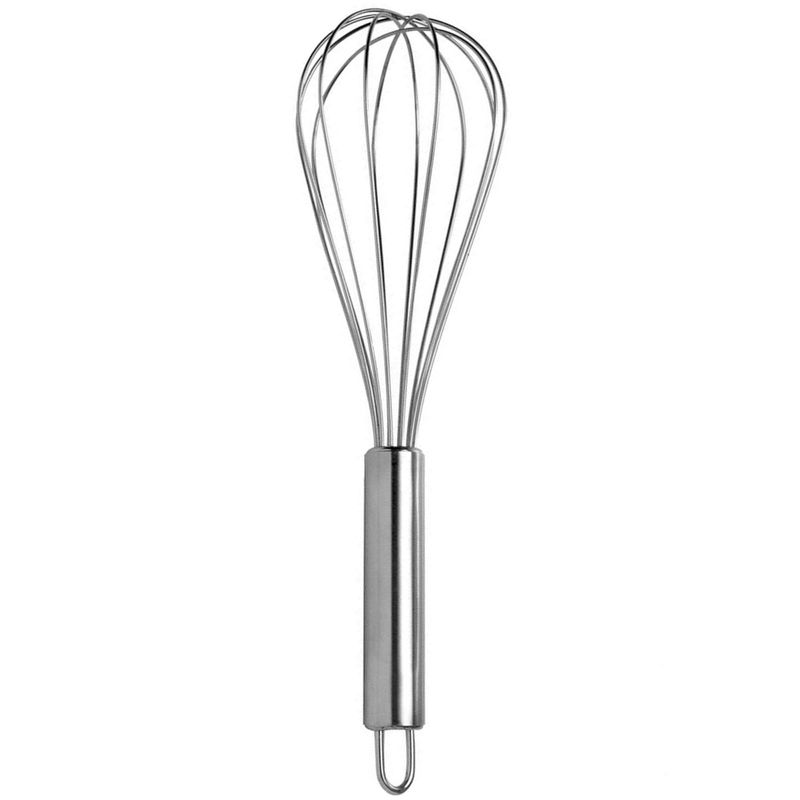 Batedor de Ovos (Fuet) de Aço Inox 30x6.5x6.5cm Ref. 452-ASA7 Mimo Style (01 unidade)