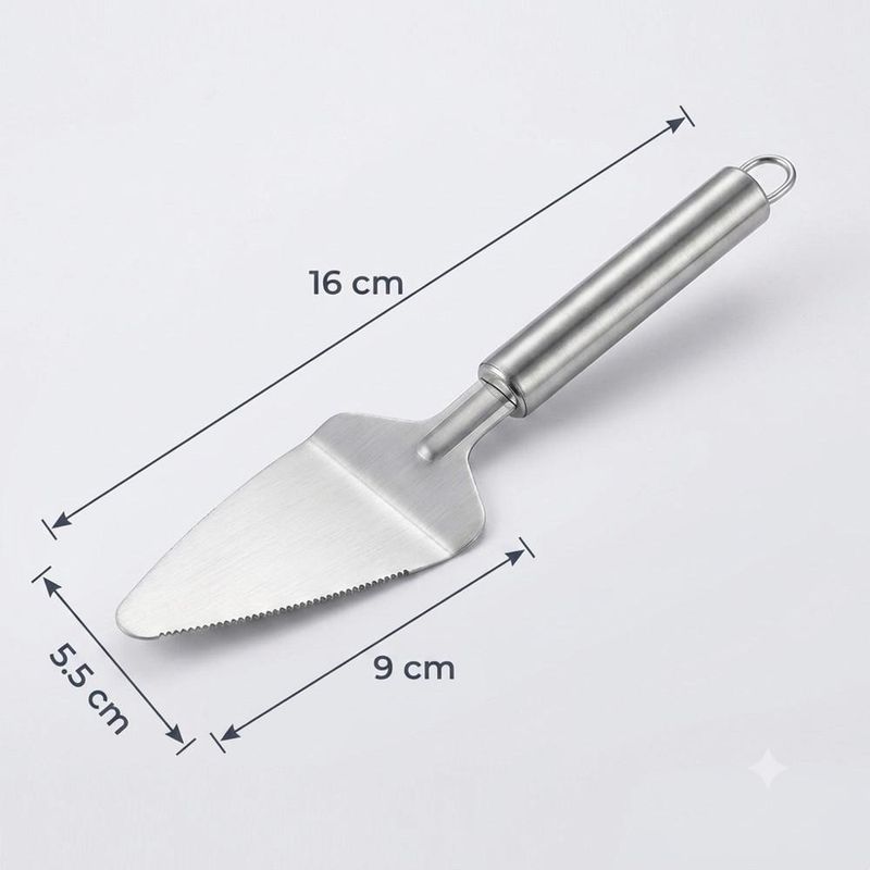 Espátula de Inox para Bolos e Tortas com Serrilhas 16cm Solrac (01 unidades)