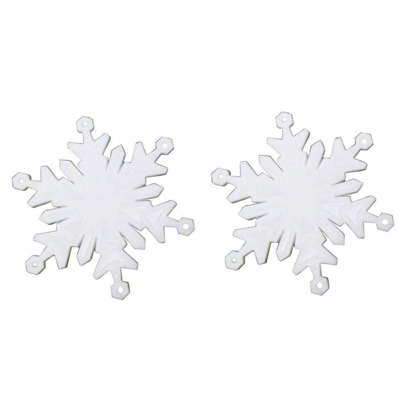 Base Branca Floco de Neve 12 cm BlueStar (02 peças)