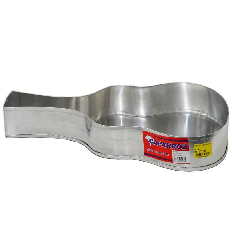 Forma de Alumínio para Bolo Violão Caparroz (01 unidade)