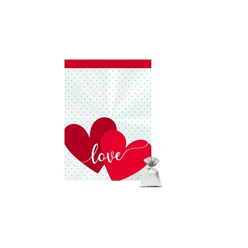 Saco Love 10x14cm Ref.: 11300577 Cromus (50 unidades)