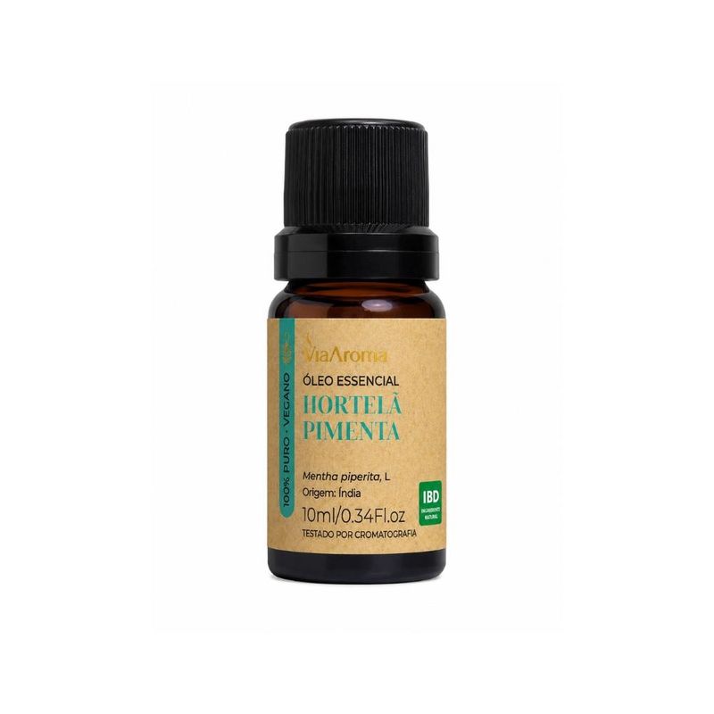 Óleo Essencial Hortelã Pimenta/Menta Piperita Via Aroma (10ml)
