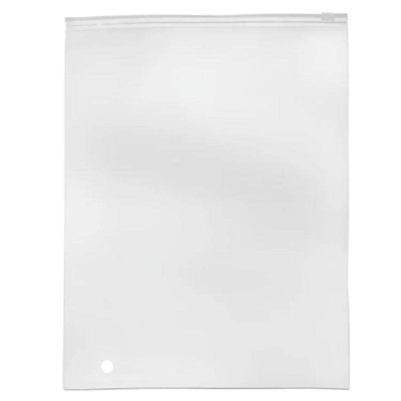 Saco Plástico Trilho Zip Transparente Fosco 25x35cm BM36 (10 unidades)