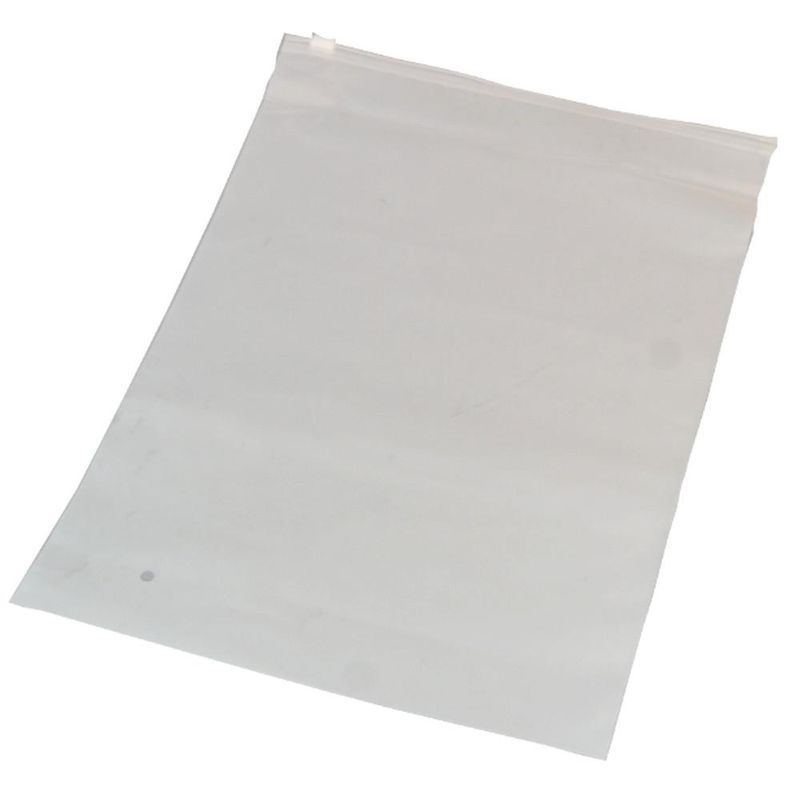 Saco Plástico Trilho Zip Transparente Fosco 20x30cm BM36 (10 unidades)