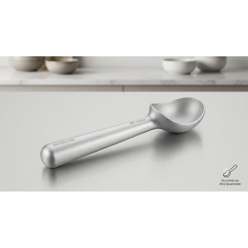 Colher de Alumínio P/ Sorvete 17cm Ref. IM031 Solrac (01 unidade)