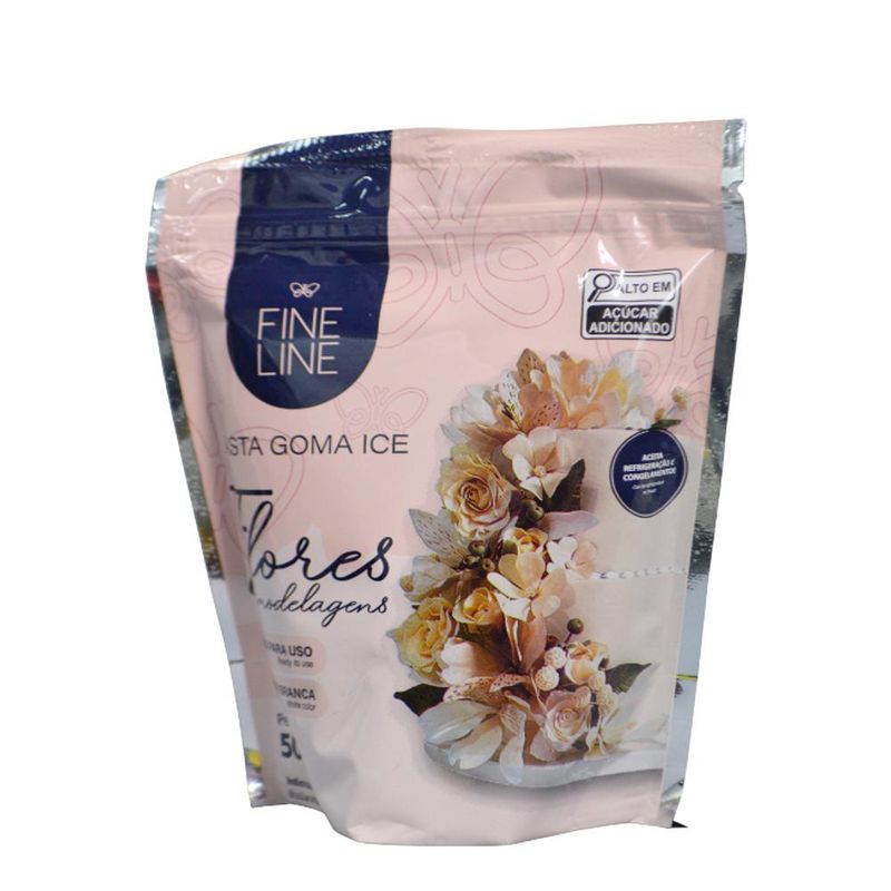 Pasta P/ Flores e Modelagens Goma Ice Fine Line (500 gramas)