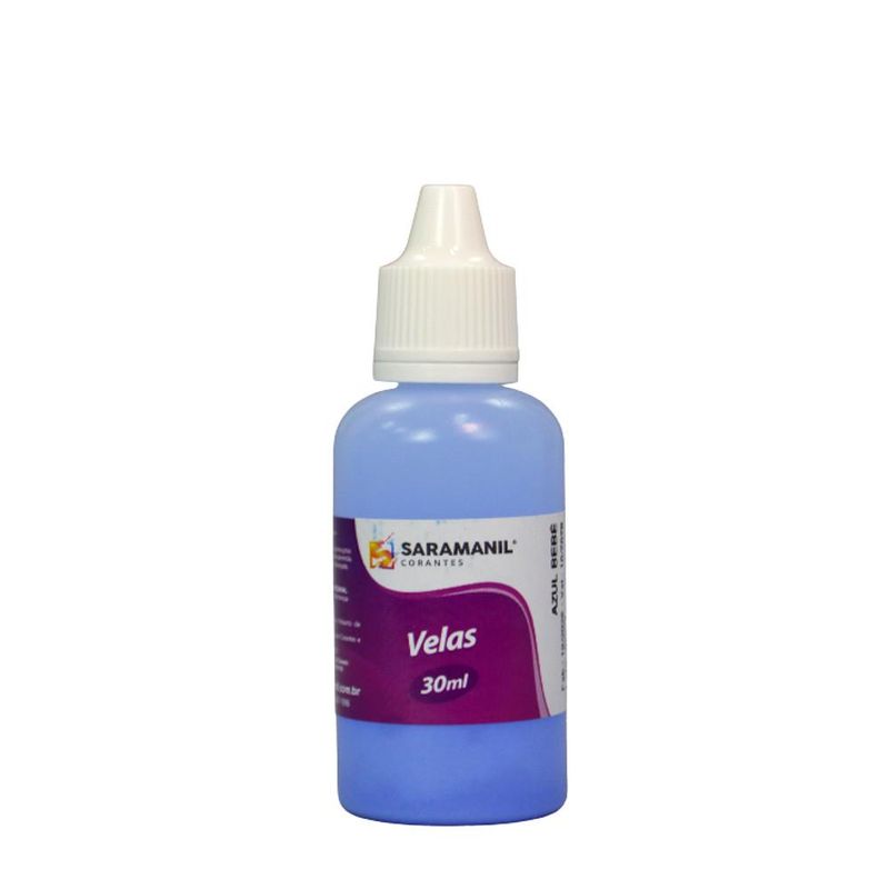 Corante Líquido para Velas Azul BebêSaramanil (30ml)