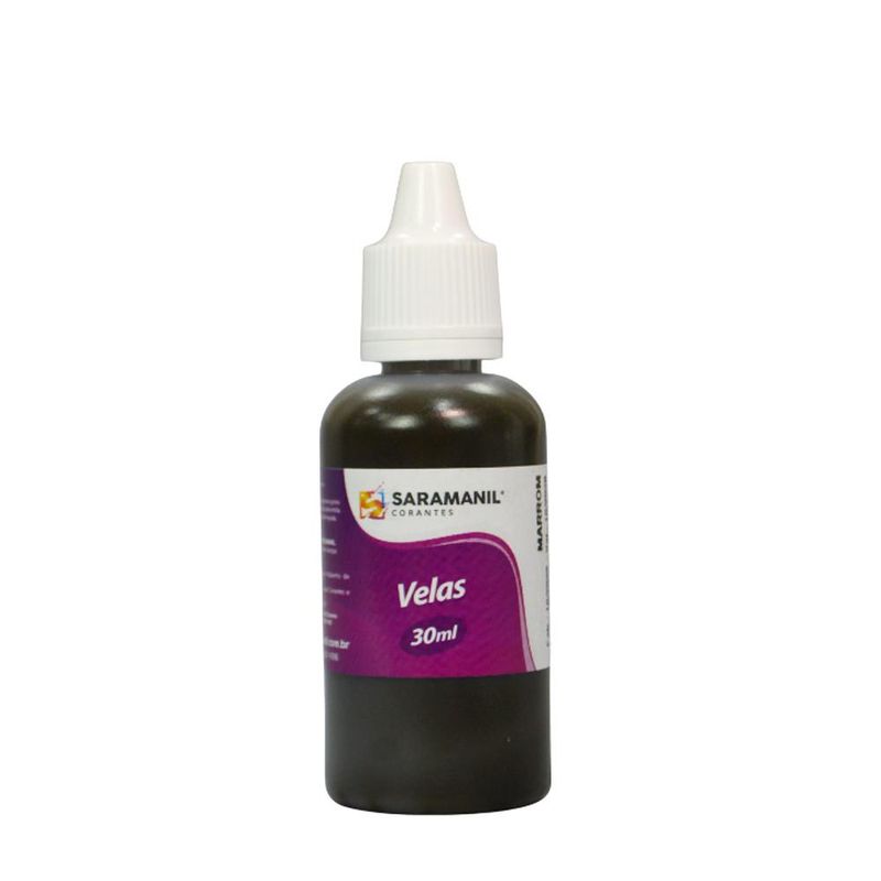 Corante Líquido para Velas Marrom Saramanil (30ml)