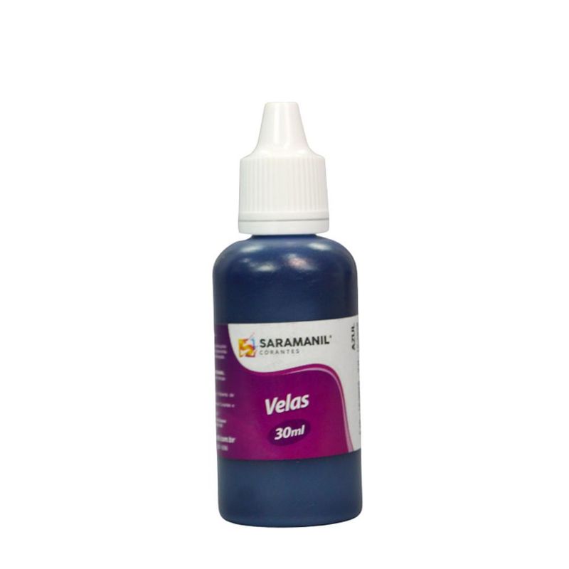 Corante Líquido para Velas Azul Saramanil (30ml)
