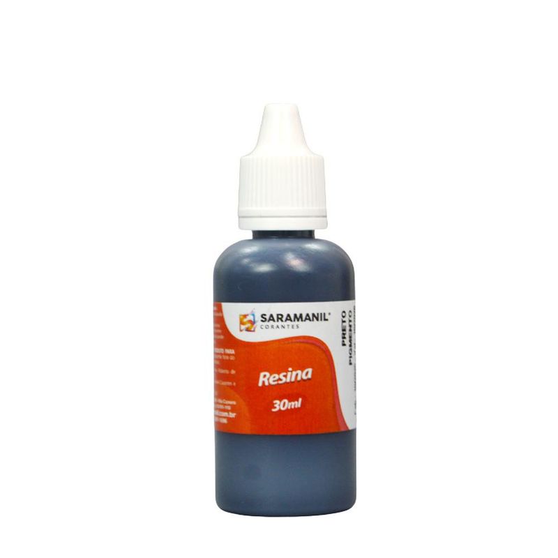 Pigmento Líquido para Resina Preto Saramanil (30ml)