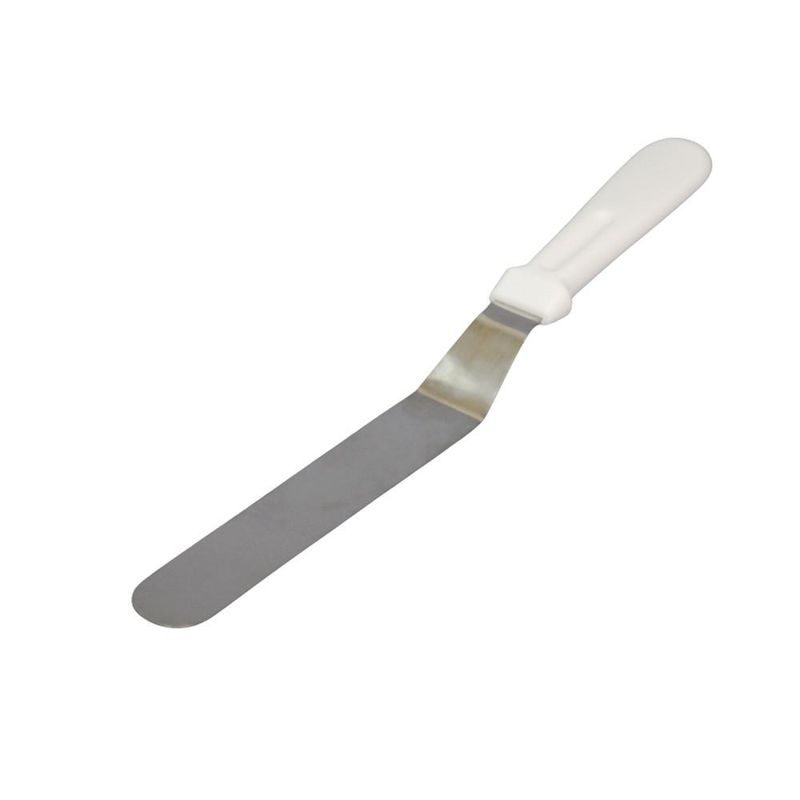 Espátula de Inox Flexível Curva C/ Cabo Branco 20cm Solrac (01 unidade)