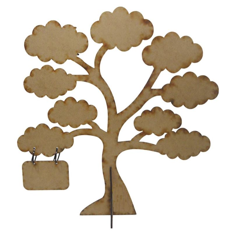 Árvore Fruto do Espírito Santo de MDF 30x28cm Ref. LJ470 LJ Artesanatos (01 unidade)