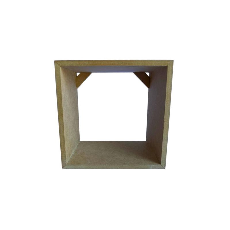 Nicho MDF Quadrado PP Ref.: 16001 Contraste (01 Unidade)