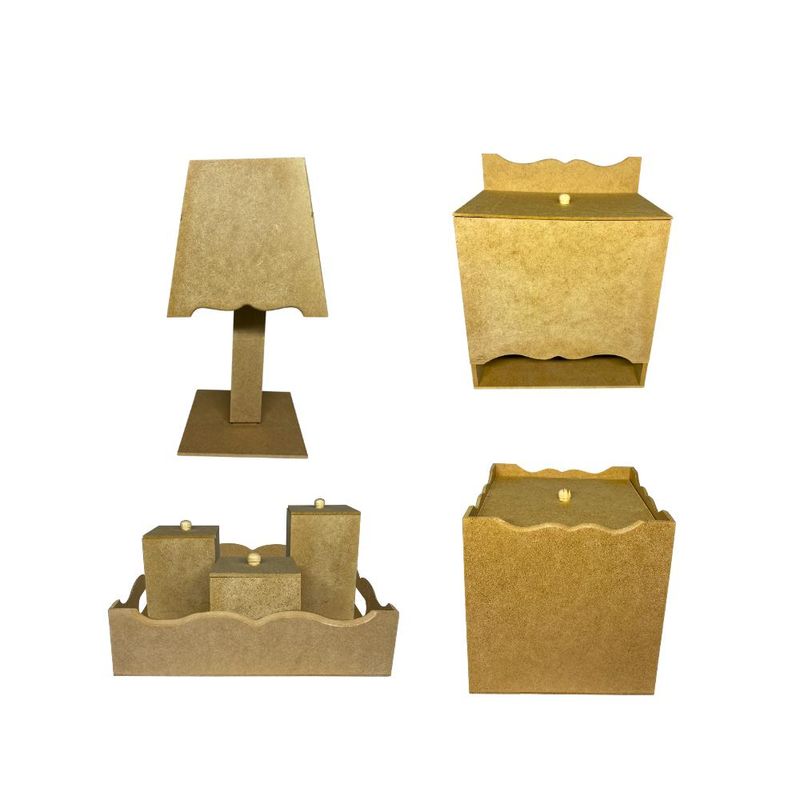 Kit Bebê Trabalhado MDF Ref. 17034 Contraste (01 Kit)