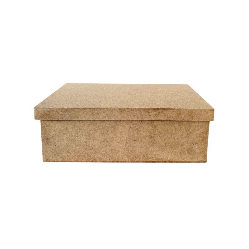 Caixa de MDF Tampa Sapato Retangular do Jogo 2 28,3x18x9,5cm Ref.: 19044 Contraste (01 Unidade)