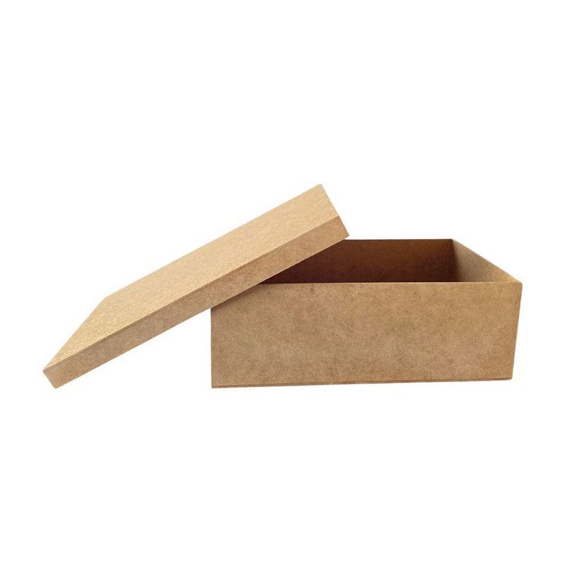 Caixa de MDF Tampa Sapato Retangular do Jogo 2 28,3x18x9,5cm Ref.: 19044 Contraste (01 Unidade)