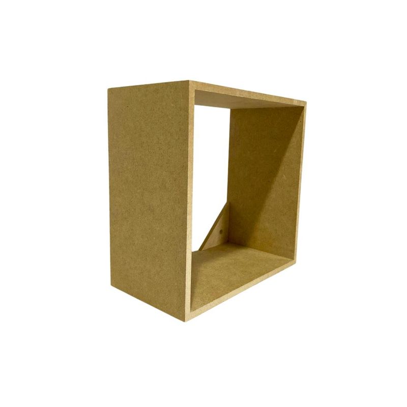 Nicho MDF Quadrado 20x20x12cm Ref.: LJ54 LJ Artesanatos (01 Unidade)