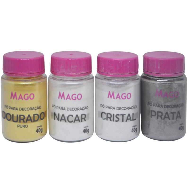 Pó para Decoração 40gr Mago (01 unidade)-nacar