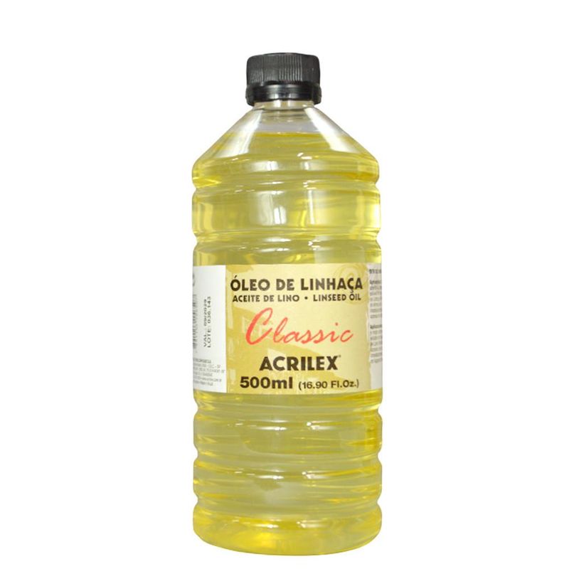 Óleo de Linhaça Classic 500ml Acrilex (1 unidade)