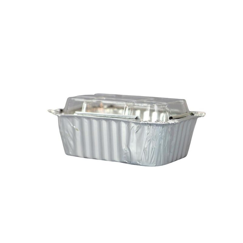 Marmita de Alumínio com Tampa Transparente 135ml Ref. DSMFS-100 Wyda (10 unidades)