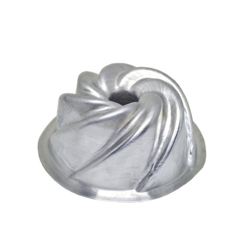 Forma de Alumínio C/ Tubo Vulcão 13x6cm Alumínio Circular (01 unidade)