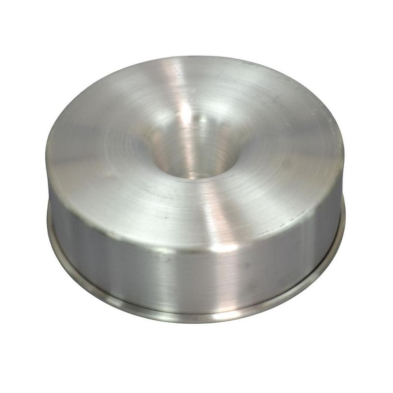 Forma de Alumínio Reta C/ Tubo para Bolo e Pudim 25x8cm Alumínio Circular (01 unidade)