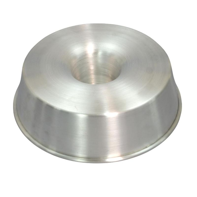 Forma de Alumínio Cônica C/ Tubo para Bolo e Pudim 24x21x8cm Alumínio Circular (01 unidade)