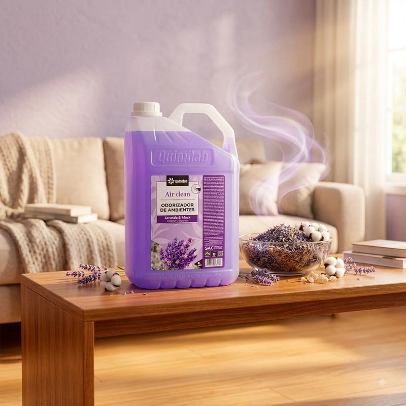 Odorizador de Ambiente Lavanda e Musk Air Clean Quimilab (5 Litros)