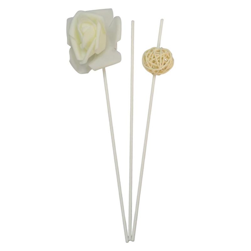 Kit Vareta de Fibra e Flor P/ Difusor 24cm Ref. 193847 Rio Tijucas (5 unidades)