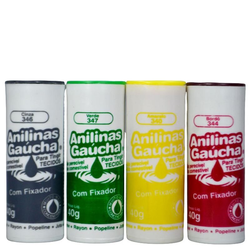 Anilinas Gaúcha C/ Fixador 40 gramas (01 unidade)-342-rosa