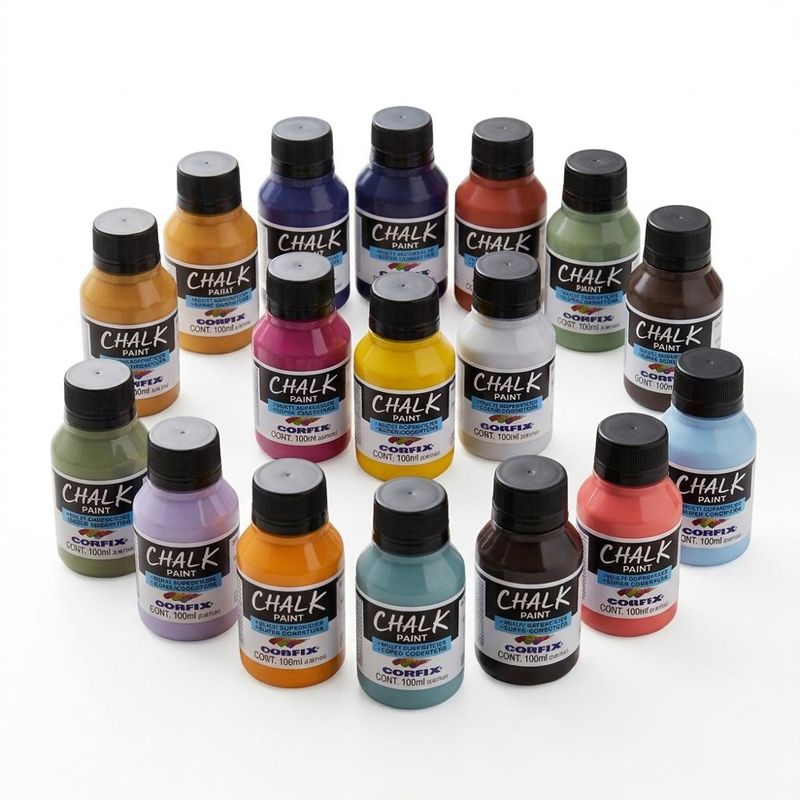 Tinta Acrílica Chalk Paint 100ml Corfix (01 unidade)-301-branco
