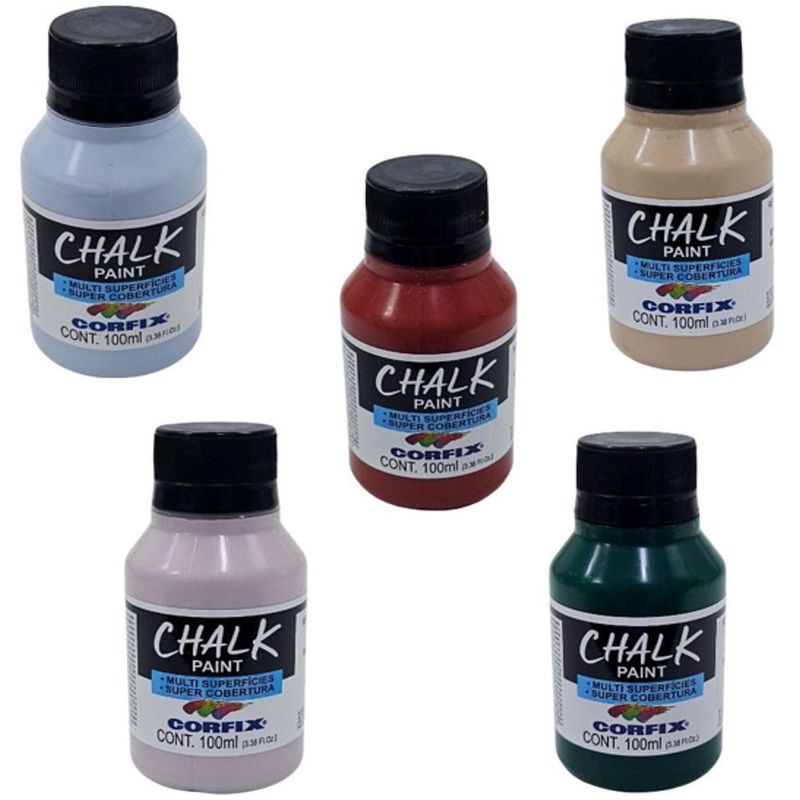 Tinta Acrílica Chalk Paint 100ml Corfix (01 unidade)-301-branco