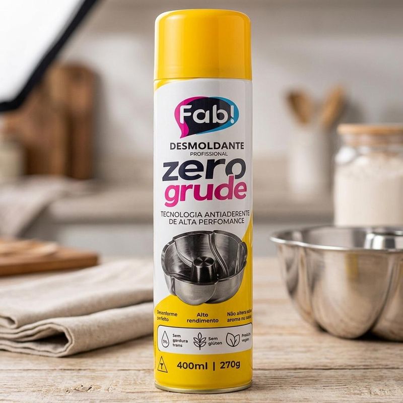Desmoldante Profissional Zero Grude Fab! (400ml / 270gr)