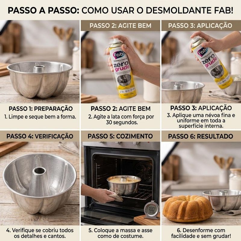 Desmoldante Profissional Zero Grude Fab! (400ml / 270gr)