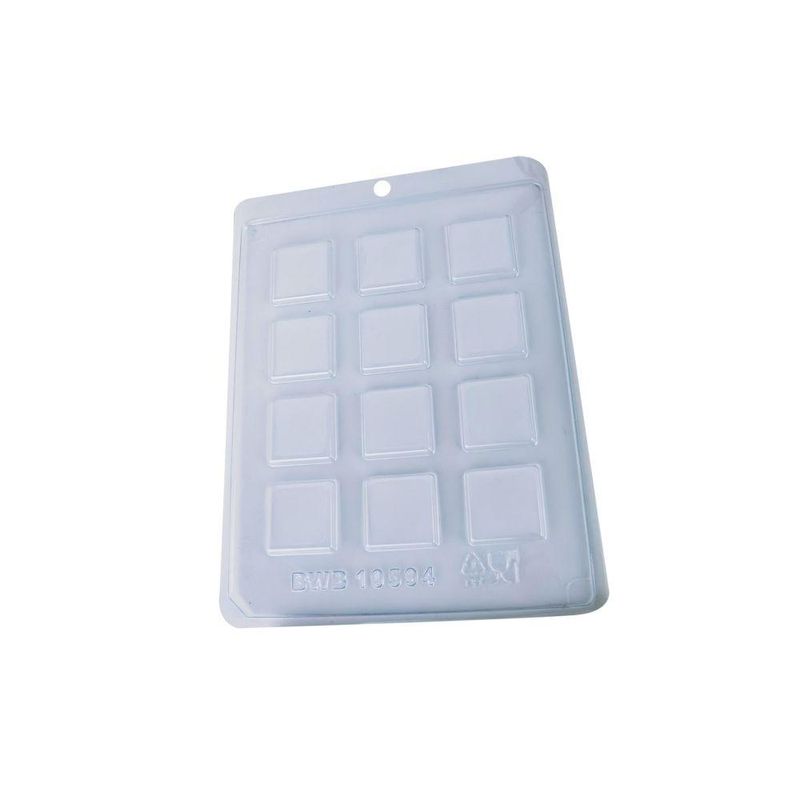 Forma de Acetato com Silicone Tabletinho Quadrado Ref. 10594 BWB (01 Unidade)