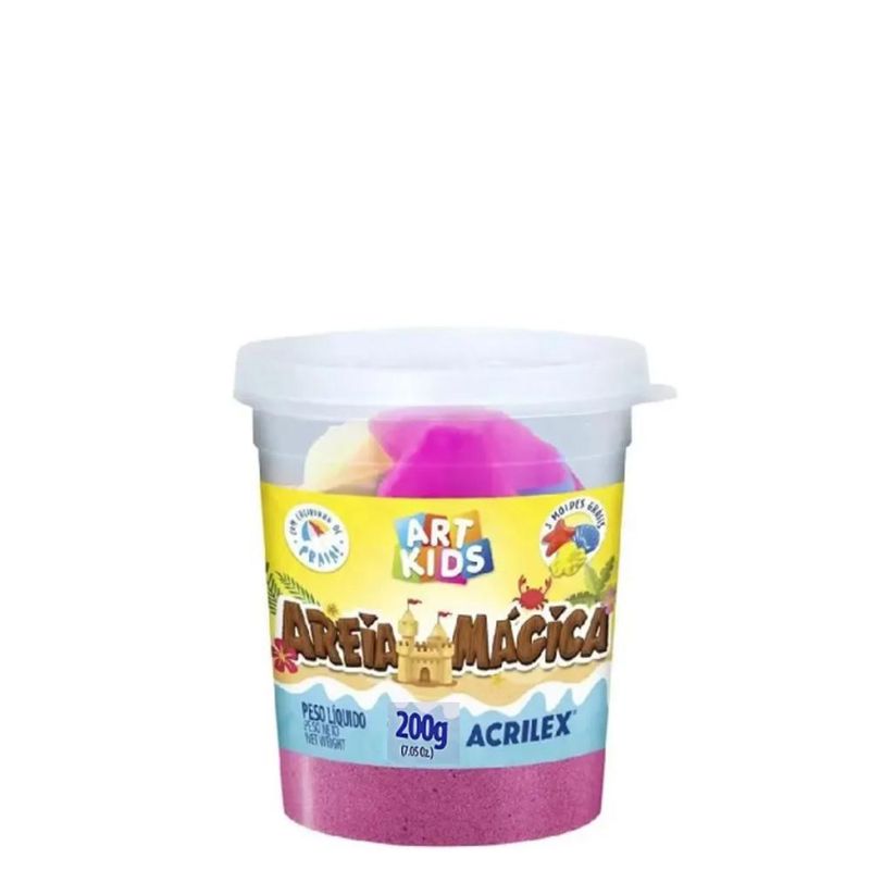 Areia Mágica Roxo Art Kids Acrilex (200 gramas)