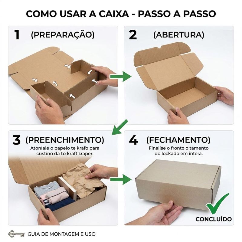 Caixa de Papelão Kraft Correio Ref. 2115 27x18x09cm Hannah (01 unidade)