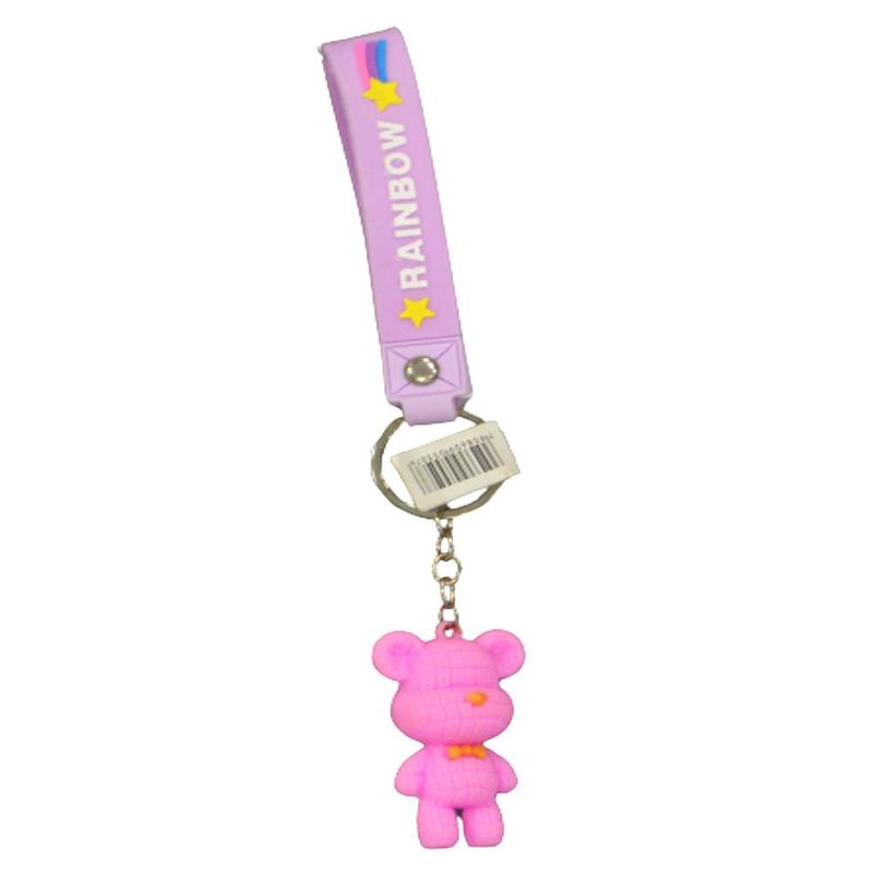 Chaveiro Pulseira Urso Cores Diversas 5.5cm Ref. 5721 Make+ (01 unidade)