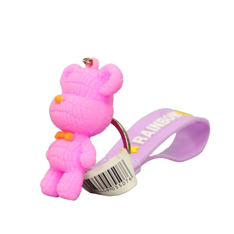 Chaveiro Pulseira Urso Cores Diversas 5.5cm Ref. 5721 Make+ (01 unidade)