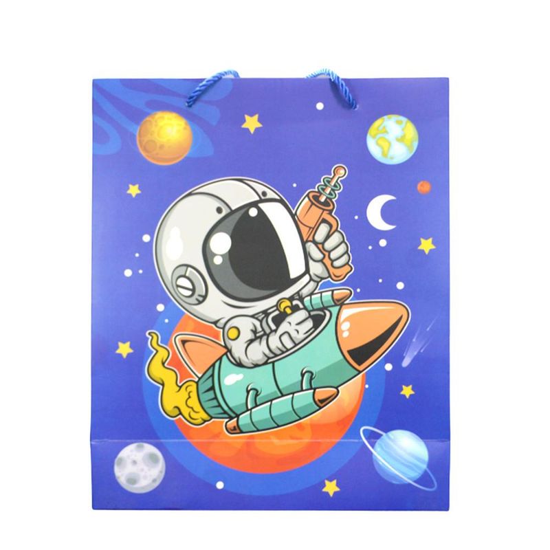 Sacola de Presente Astronauta/Foguete 32x25.5x10cm Ref. 14992 Make+ (01 unidade)