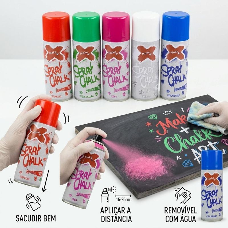 Spray Chalk 150ml / 85gr Make+ (01 unidade)