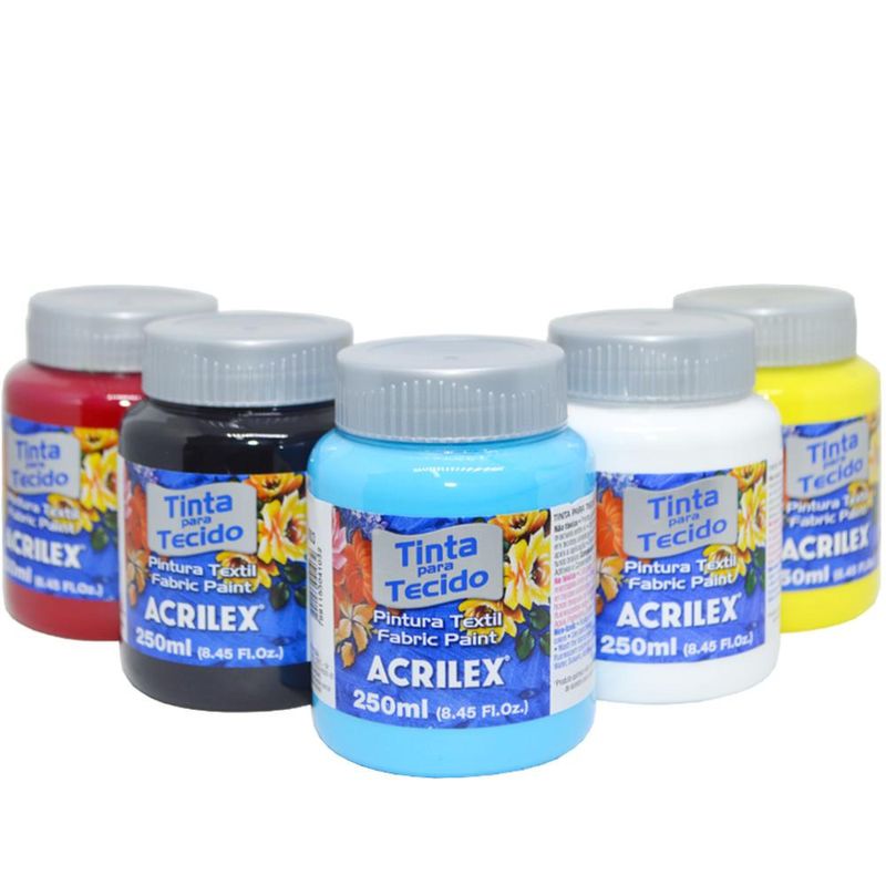 Tinta para Tecido Fosca 250ml Acrilex (01 unidade)-500-incolor-clareador