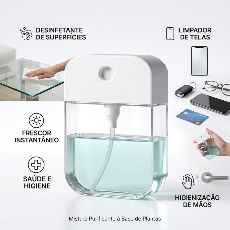 Frasco Spray Borrifador Recarregável P/ Porta Perfume 40ml Art Lille (01 unidade)