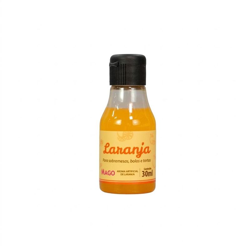 Aroma Artificial de Laranja P/ Sobremesas, Bolos e Tortas Mago (30ml)