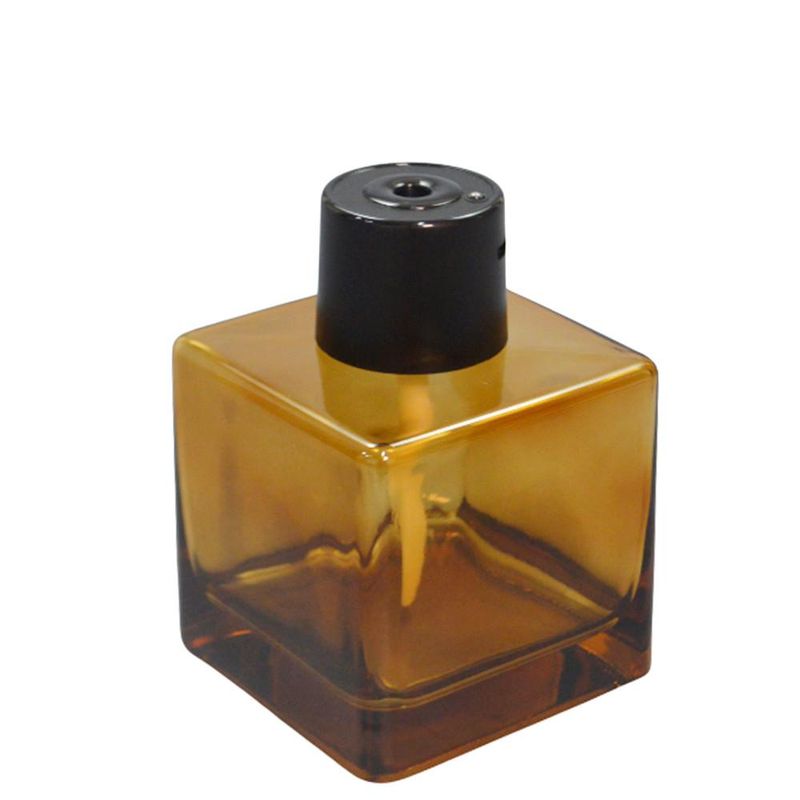 Frasco de Vidro Âmbar C/ Tampa P/ Umidificador e Aromatizador de Ambientes 200ml Irmãos Haluli (01 unidade)
