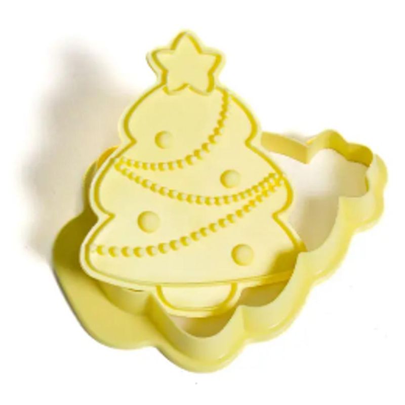 Cortador com Carimbo Árvore de Natal 10cm Ref. 413854 BlueStar (02 peças)
