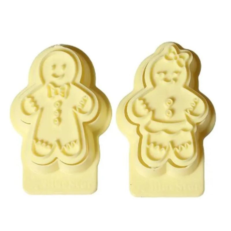 Cortadores com Carimbo Casal Ginger 7cm Ref. 414455 BlueStar (04 peças)